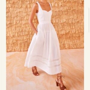 Reposted - Elegant White Midi Dress